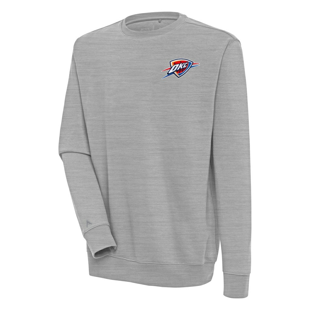 Oklahoma City Thunder Antigua Victory Pullover Sweatshirt Heather Gray
