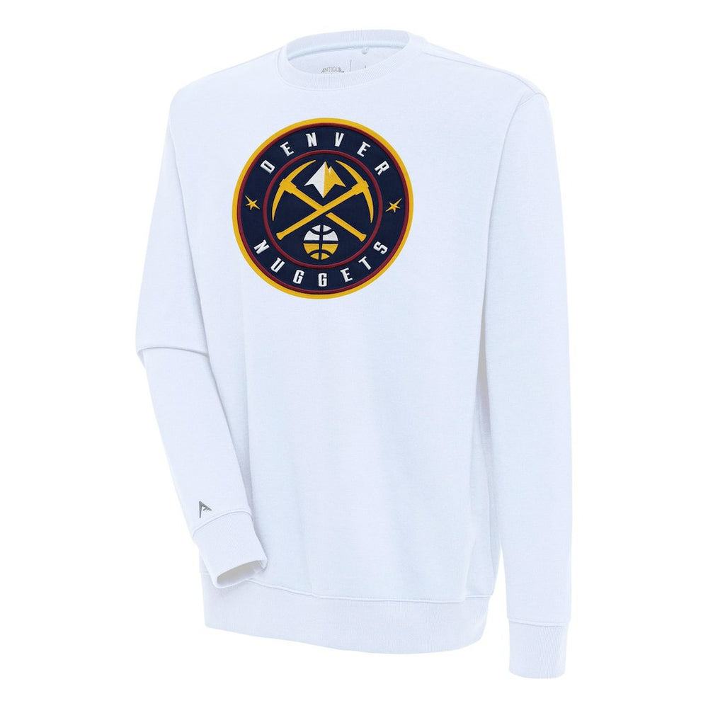 Denver Nuggets Antigua Victory Pullover Sweatshirt White outlet