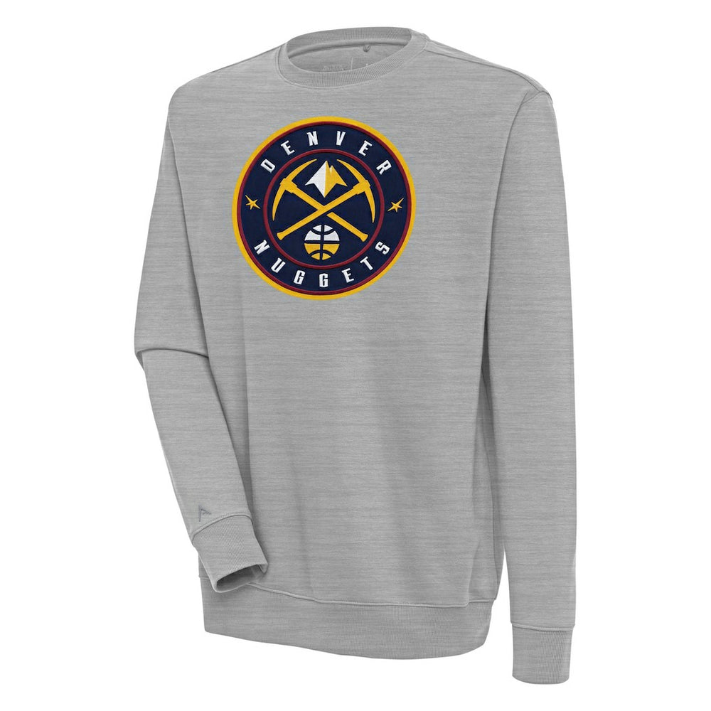 Denver Nuggets Antigua Victory Pullover Sweatshirt Heather Gray outlet