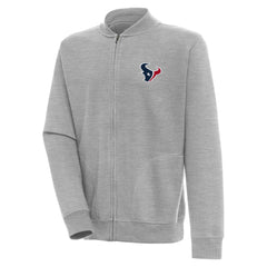 Houston Texans Antigua Victory Full-Zip Jacket - Heather Gray Jackets