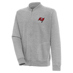 Tampa Bay Buccaneers Antigua Victory Full-Zip Jacket - Heather Gray Jackets