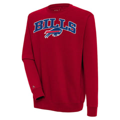 Buffalo Bills Antigua Victory Chenille Pullover Sweatshirt - Red Pullover