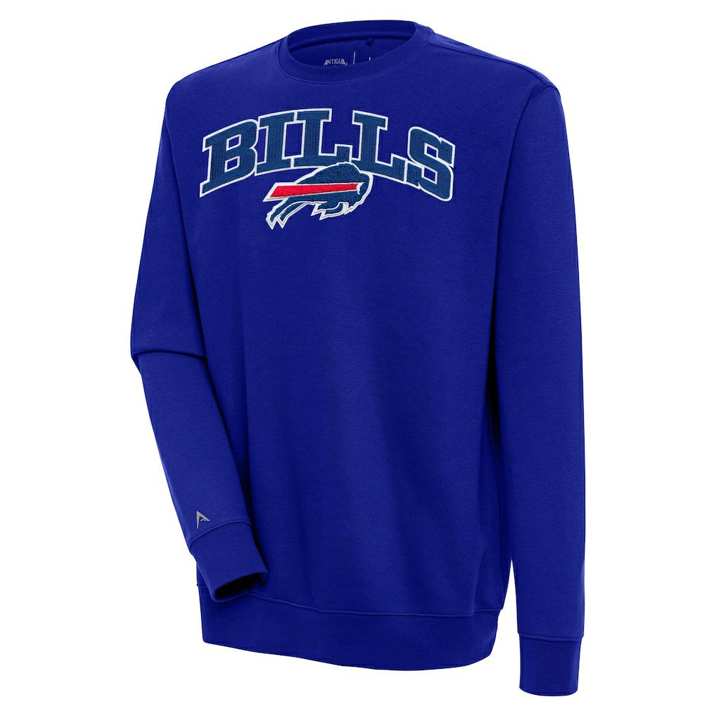 Buffalo Bills Antigua Victory Chenille Pullover Sweatshirt - Royal Pullover