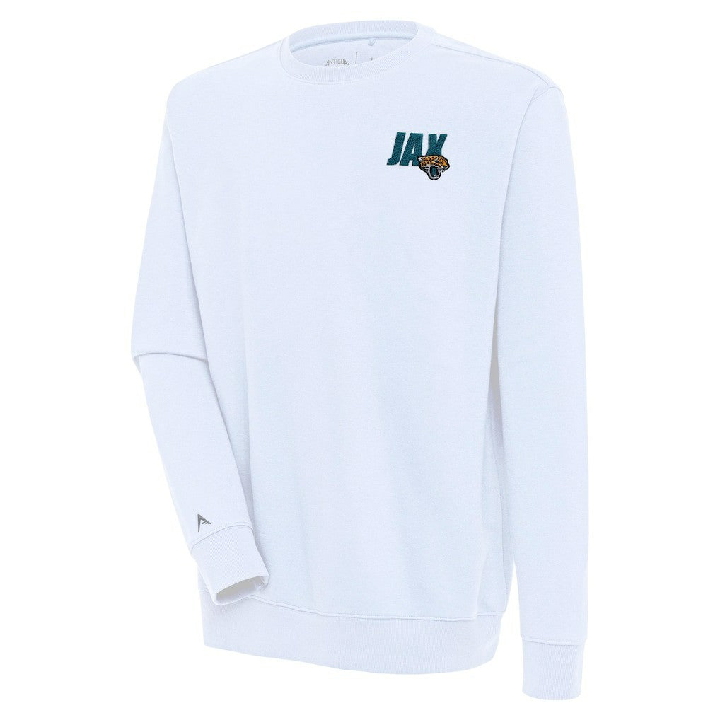 Jacksonville Jaguars Antigua Victory Pullover Sweatshirt - White Pullover