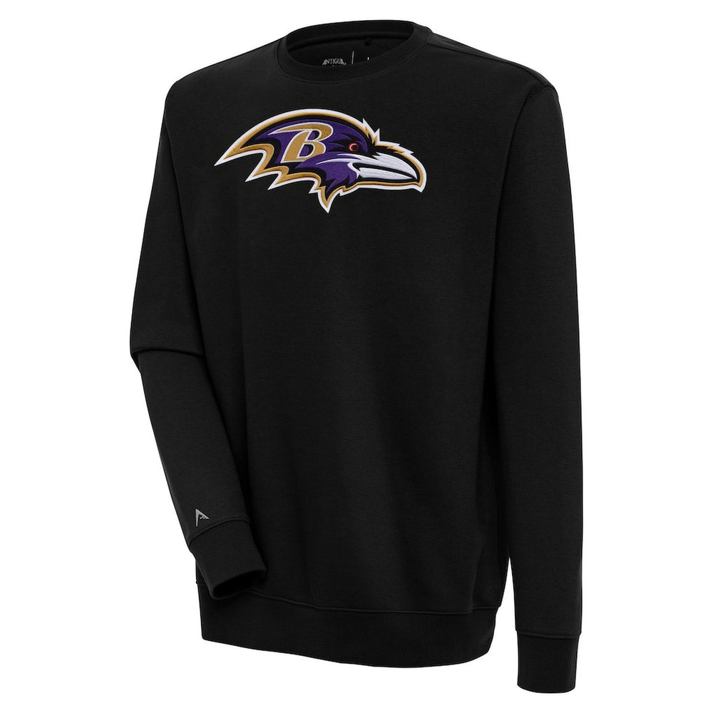 Baltimore Ravens Antigua Victory Pullover Sweatshirt - Black Pullover