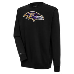 Baltimore Ravens Antigua Victory Pullover Sweatshirt - Black Pullover