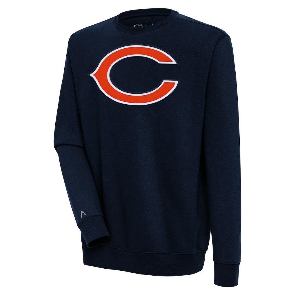 Chicago Bears Antigua Victory Pullover Sweatshirt - Navy Pullover