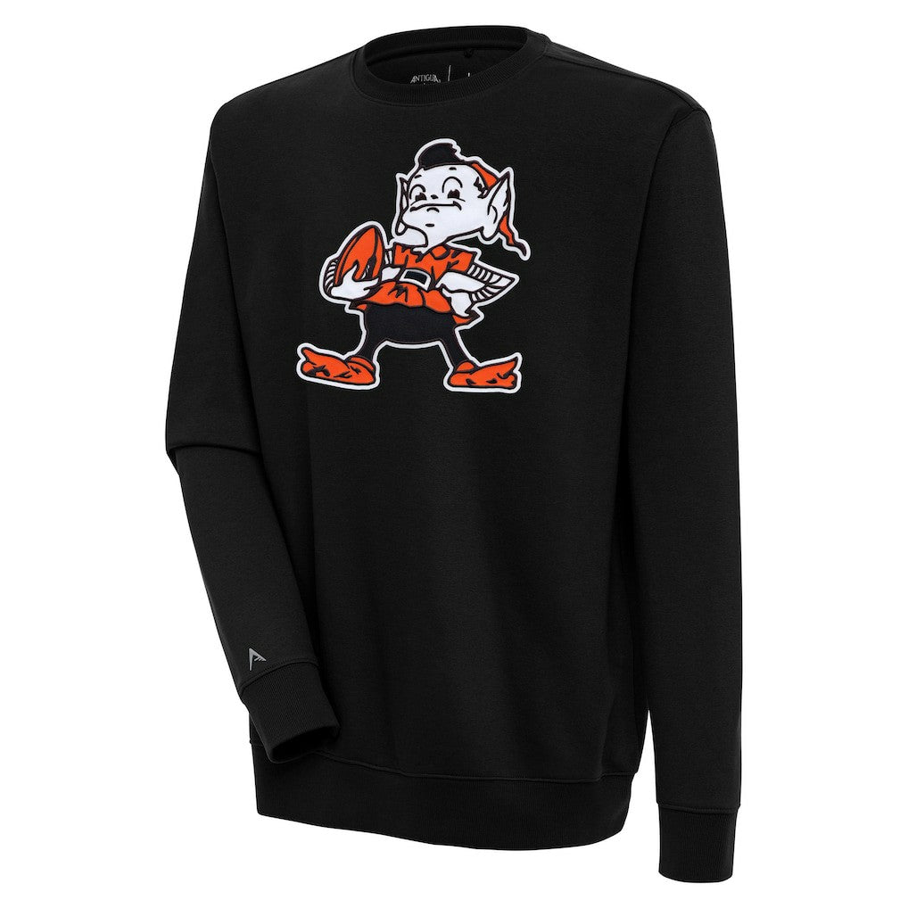 Cleveland Browns Antigua Victory Pullover Sweatshirt - Black Pullover