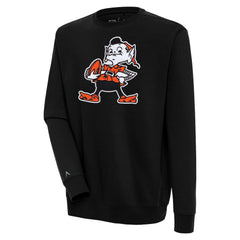 Cleveland Browns Antigua Victory Pullover Sweatshirt - Black Pullover