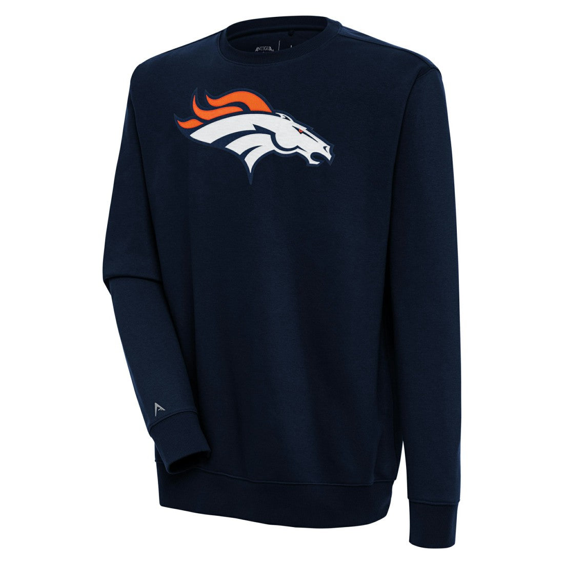 Denver Broncos Antigua Victory Pullover Sweatshirt - Navy Pullover