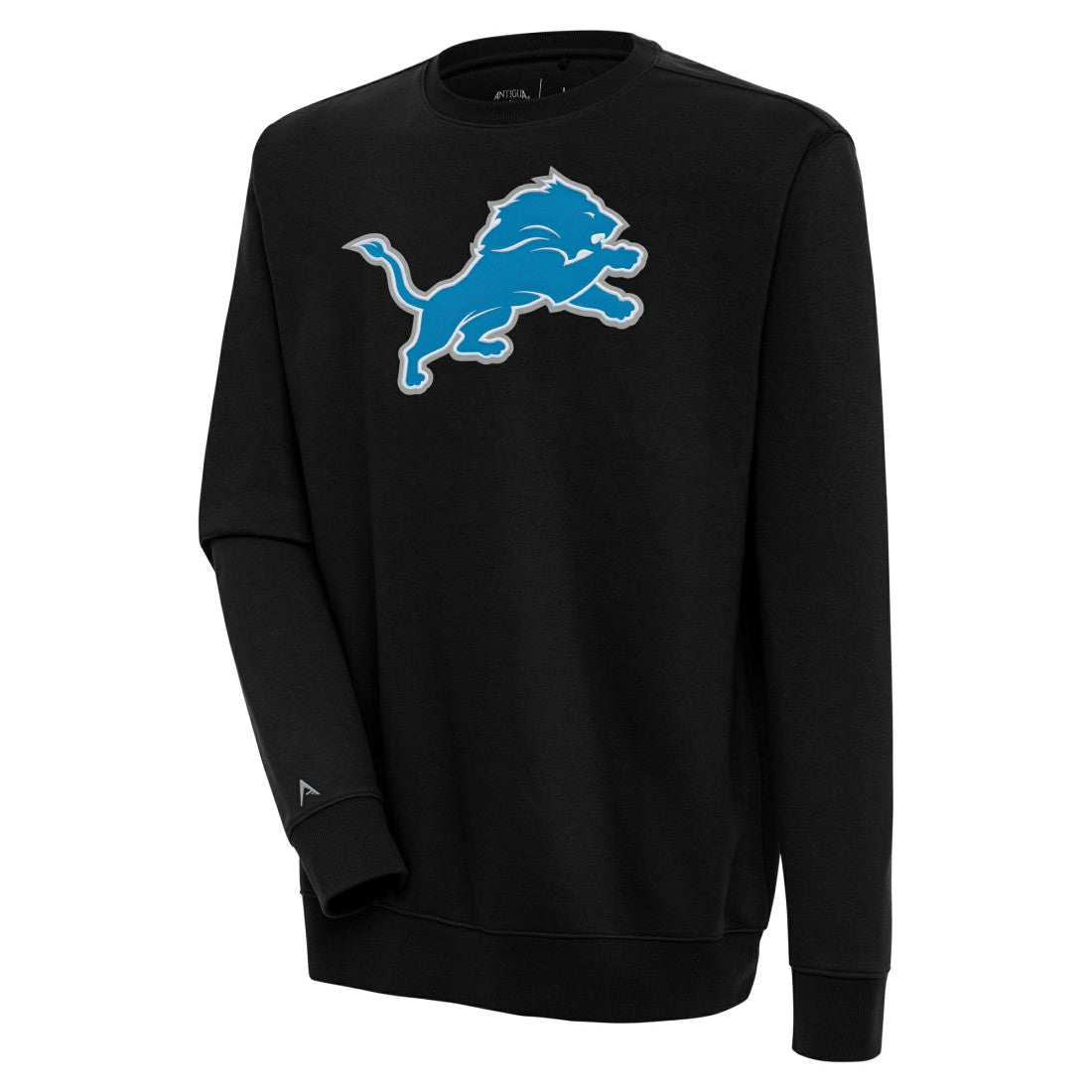 Detroit Lions Antigua Victory Pullover Sweatshirt - Black Pullover