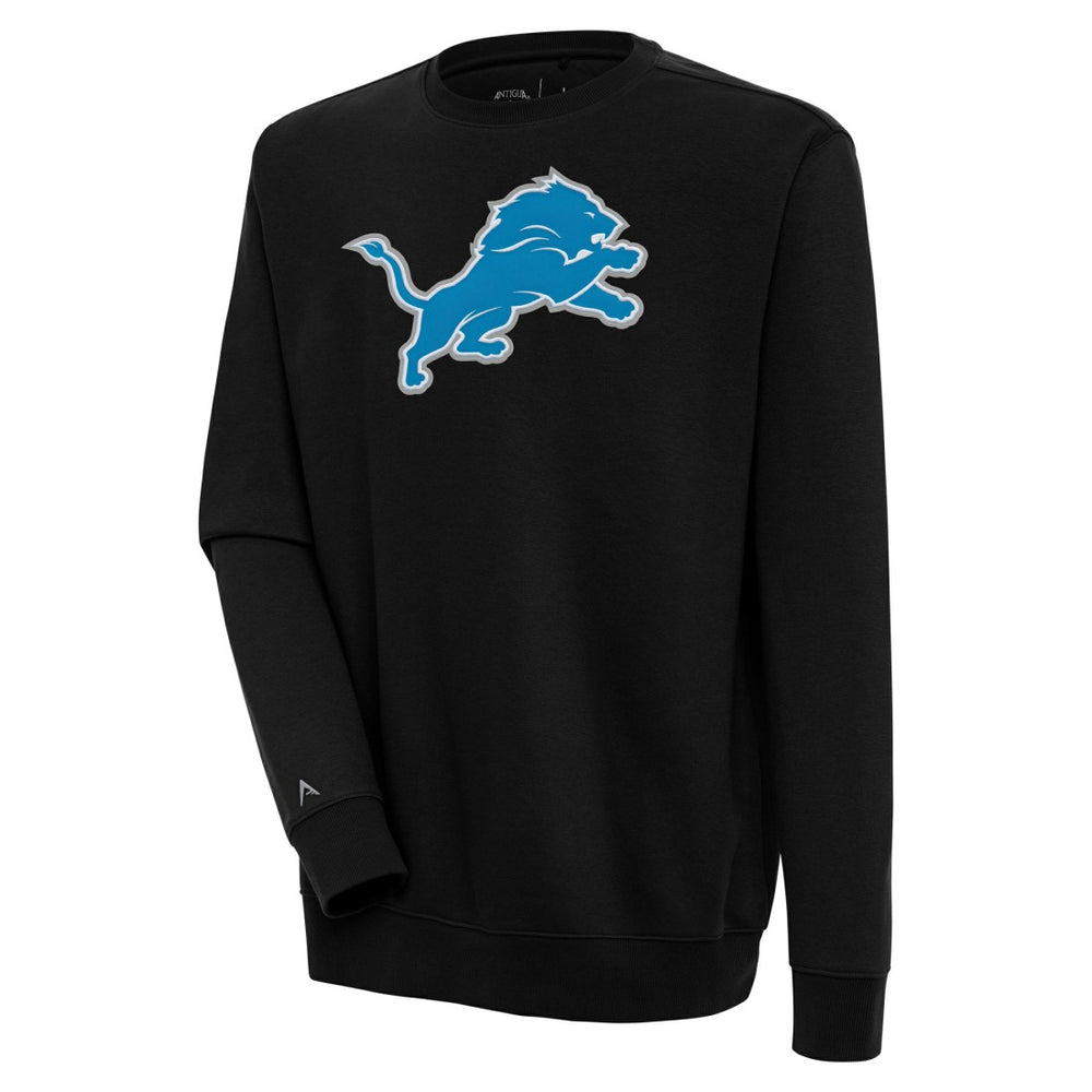 Detroit Lions Antigua Victory Pullover Sweatshirt - Black Pullover
