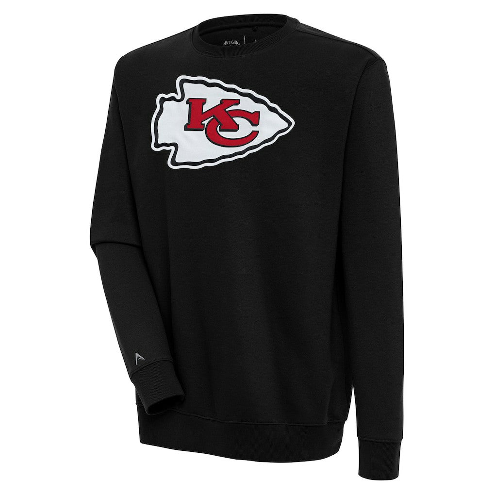 Kansas City Chiefs Antigua Victory Pullover Sweatshirt - Black Pullover