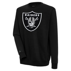 Las Vegas Raiders Antigua Victory Pullover Sweatshirt - Black Pullover