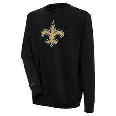 New Orleans Saints Antigua Victory Pullover Sweatshirt - Black Pullover