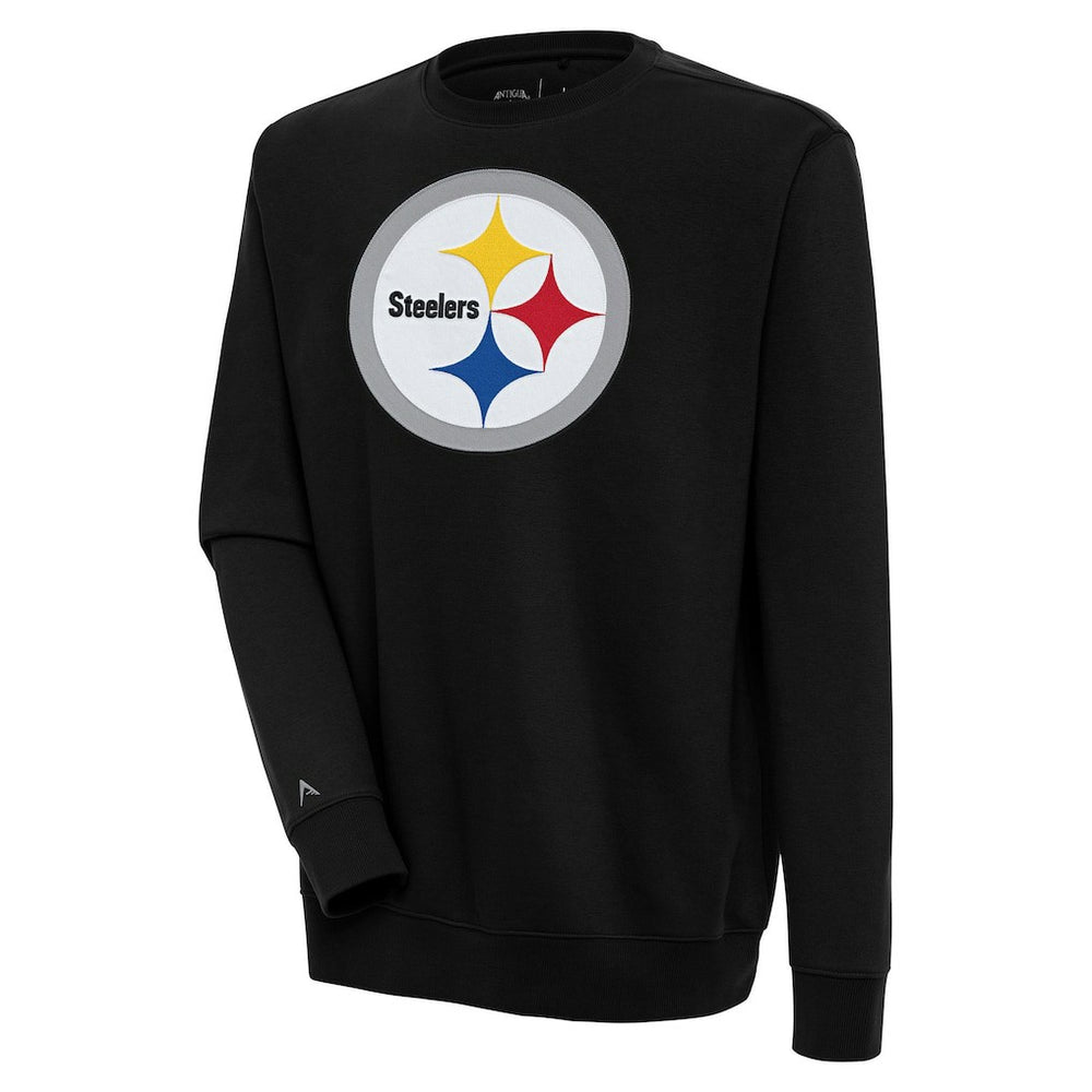 Pittsburgh Steelers Antigua Victory Pullover Sweatshirt - Black Pullover