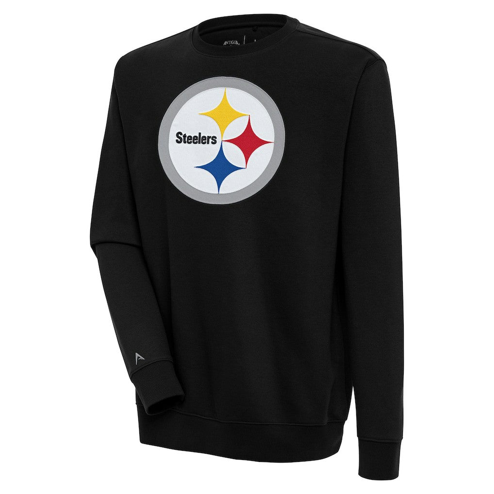 Pittsburgh Steelers Antigua Victory Pullover Sweatshirt - Black Pullover