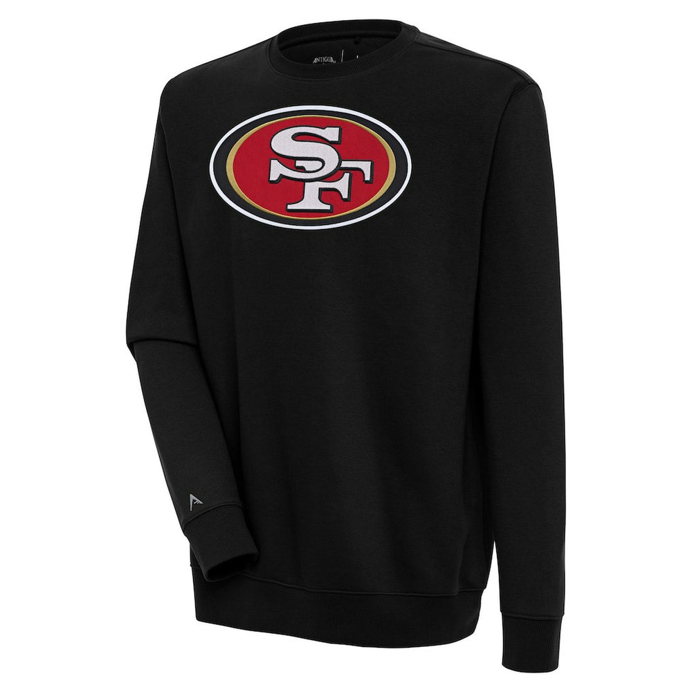 San Francisco 49ers Antigua Victory Pullover Sweatshirt - Black Pullover