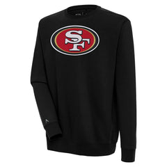 San Francisco 49ers Antigua Victory Pullover Sweatshirt - Black Pullover
