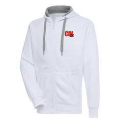 Cincinnati Bengals Antigua Victory Full-Zip Hoodie - White Hoodies