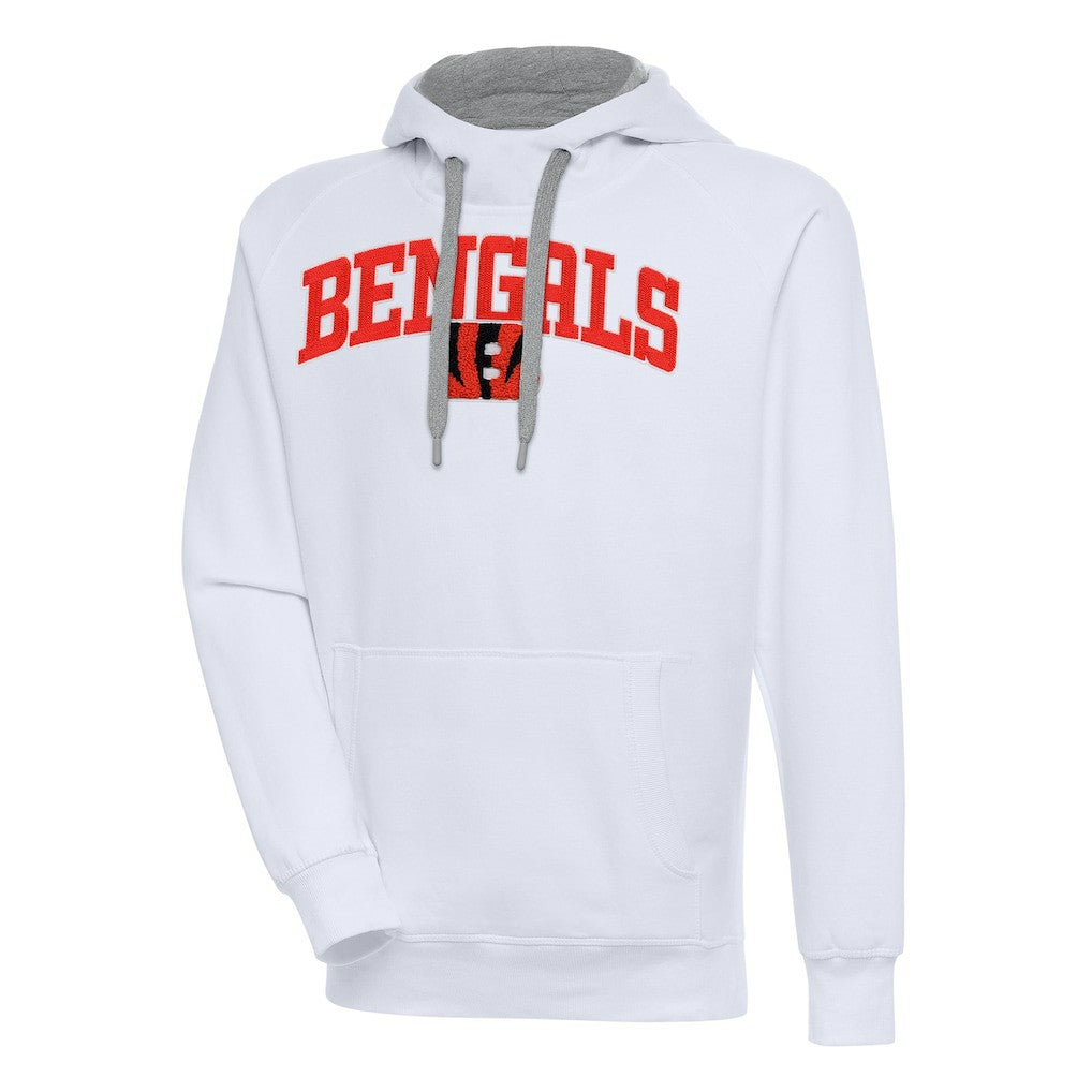 Cincinnati Bengals Antigua Victory Pullover Hoodie - White Hoodies