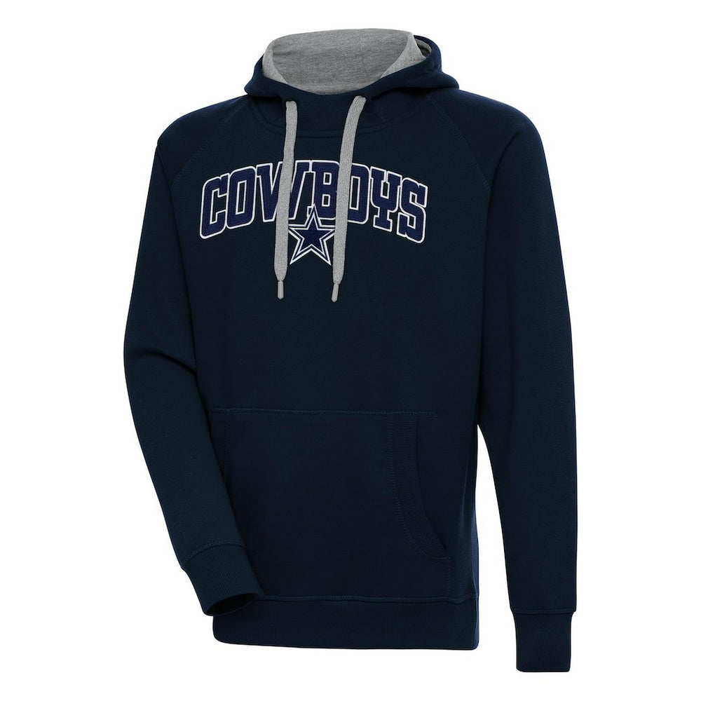 Dallas Cowboys Antigua Victory Pullover Hoodie - Navy Hoodies