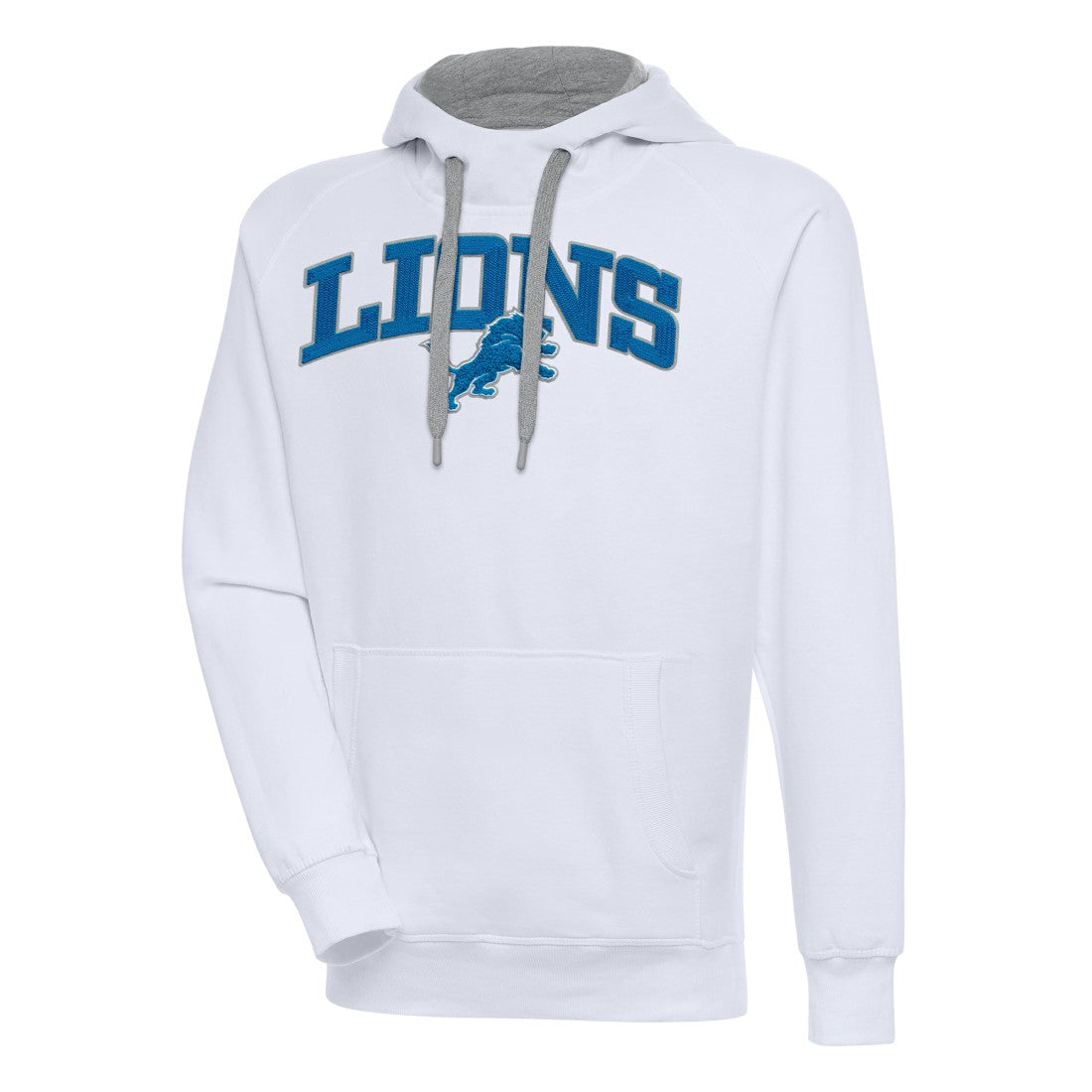 Detroit Lions Antigua Victory Pullover Hoodie - White Hoodies