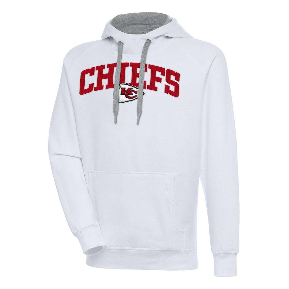 Kansas City Chiefs Antigua Victory Pullover Hoodie - White Hoodies