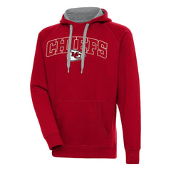 Kansas City Chiefs Antigua Victory Pullover Hoodie - Red Hoodies