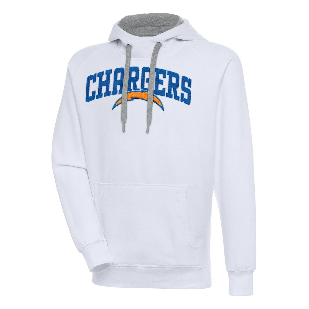 Los Angeles Chargers Antigua Victory Pullover Hoodie - White Hoodies
