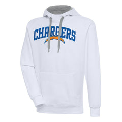 Los Angeles Chargers Antigua Victory Pullover Hoodie - White Hoodies