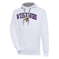 Minnesota Vikings Antigua Victory Pullover Hoodie - White Hoodies