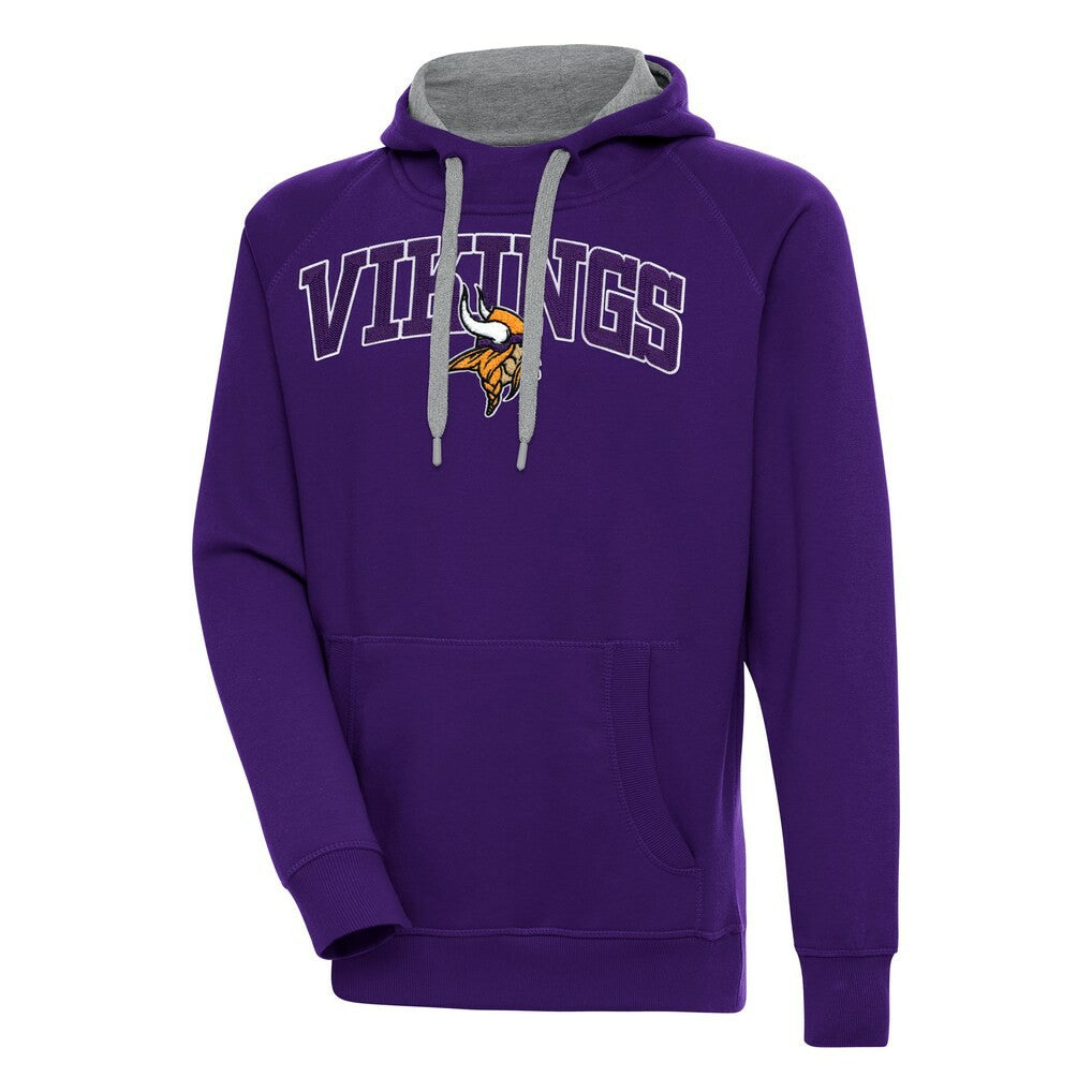 Minnesota Vikings Antigua Victory Pullover Hoodie - Purple Hoodies