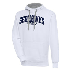 Seattle Seahawks Antigua Victory Pullover Hoodie - White Hoodies