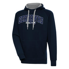 Seattle Seahawks Antigua Victory Pullover Hoodie - College Navy Hoodies