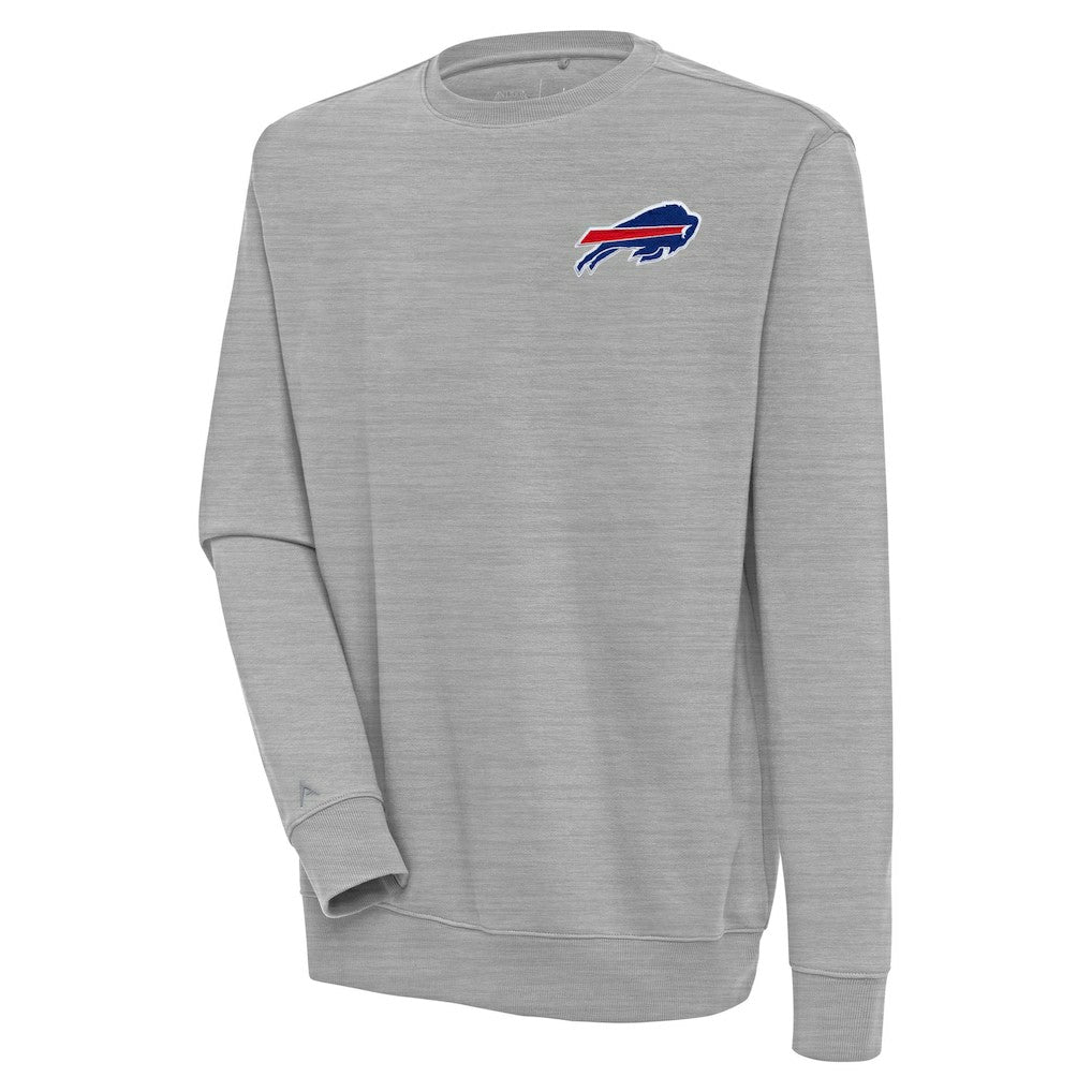 Buffalo Bills Antigua Victory Pullover Sweatshirt - Heather Gray Pullover