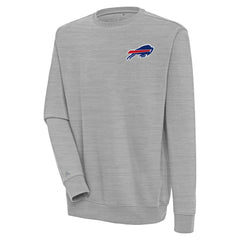 Buffalo Bills Antigua Victory Pullover Sweatshirt - Heather Gray Pullover