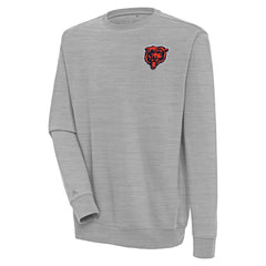 Chicago Bears Antigua Victory Pullover Sweatshirt - Heather Gray Pullover