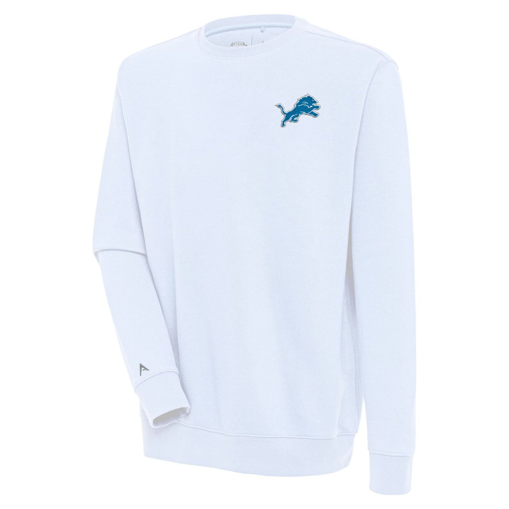 Detroit Lions Antigua Victory Pullover Sweatshirt - White Pullover