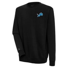 Detroit Lions Antigua Victory Pullover Sweatshirt - Black Pullover