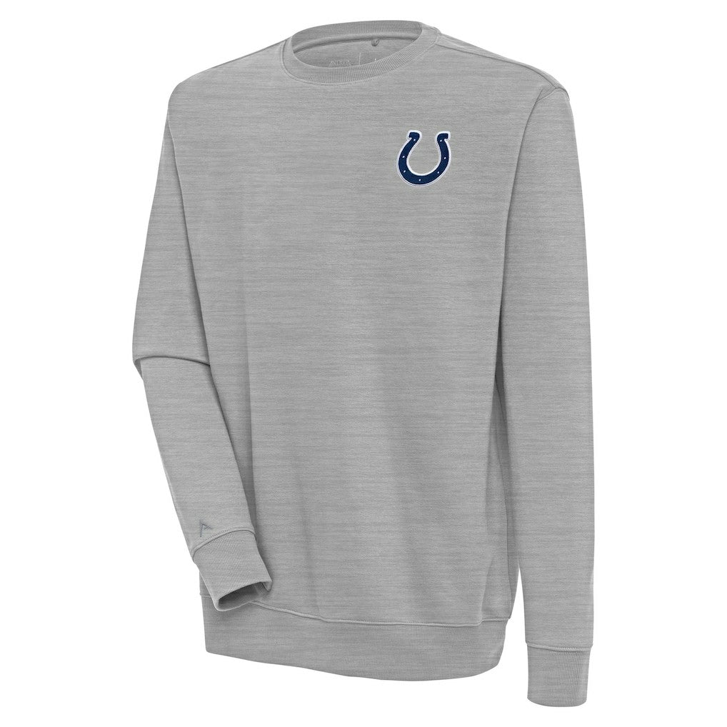 Indianapolis Colts Antigua Victory Pullover Sweatshirt - Heather Gray Pullover