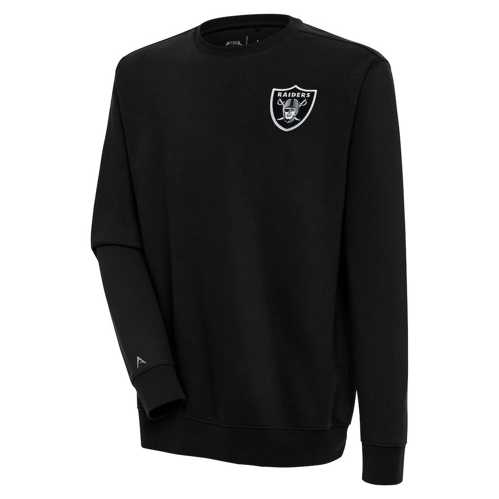 Las Vegas Raiders Antigua Victory Pullover Sweatshirt - Black Pullover