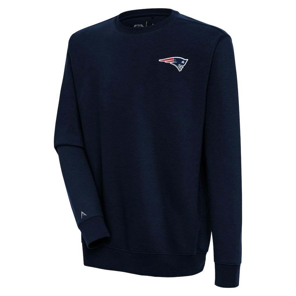 New England Patriots Antigua Victory Pullover Sweatshirt - Navy Pullover