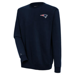 New England Patriots Antigua Victory Pullover Sweatshirt - Navy Pullover