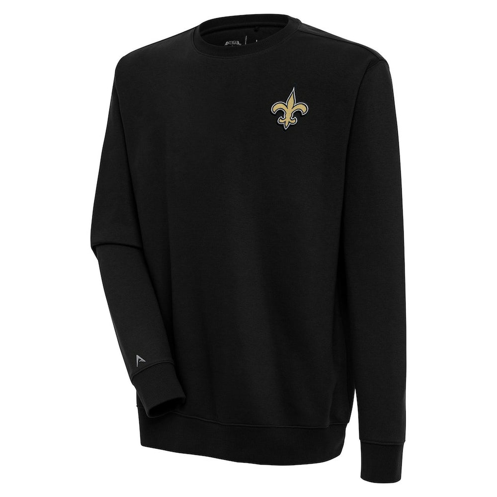 New Orleans Saints Antigua Victory Pullover Sweatshirt - Black Pullover