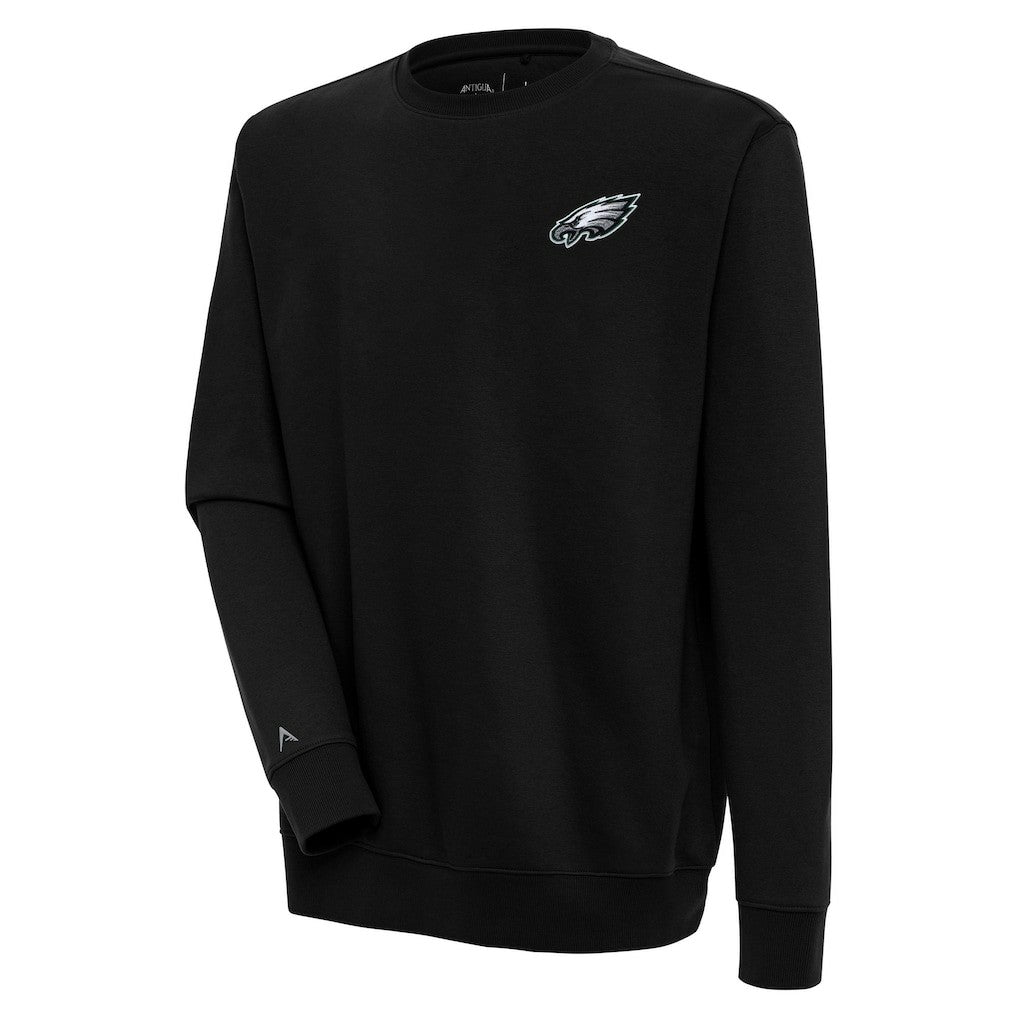 Philadelphia Eagles Antigua Victory Pullover Sweatshirt - Black Pullover