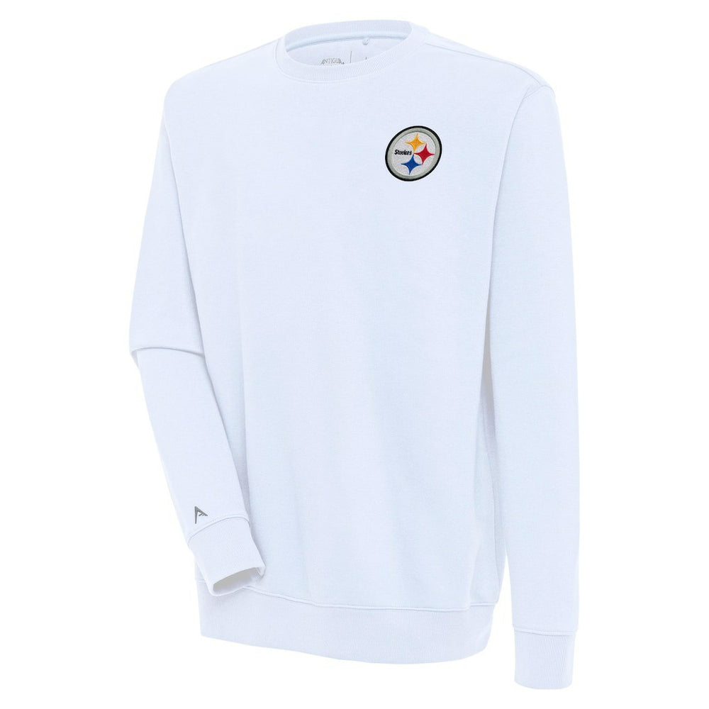 Pittsburgh Steelers Antigua Victory Pullover Sweatshirt - White Pullover