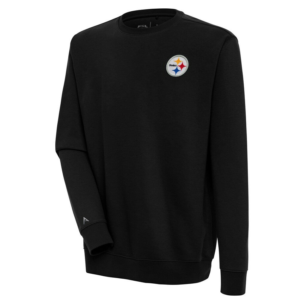 Pittsburgh Steelers Antigua Victory Pullover Sweatshirt - Black Pullover
