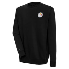 Pittsburgh Steelers Antigua Victory Pullover Sweatshirt - Black Pullover