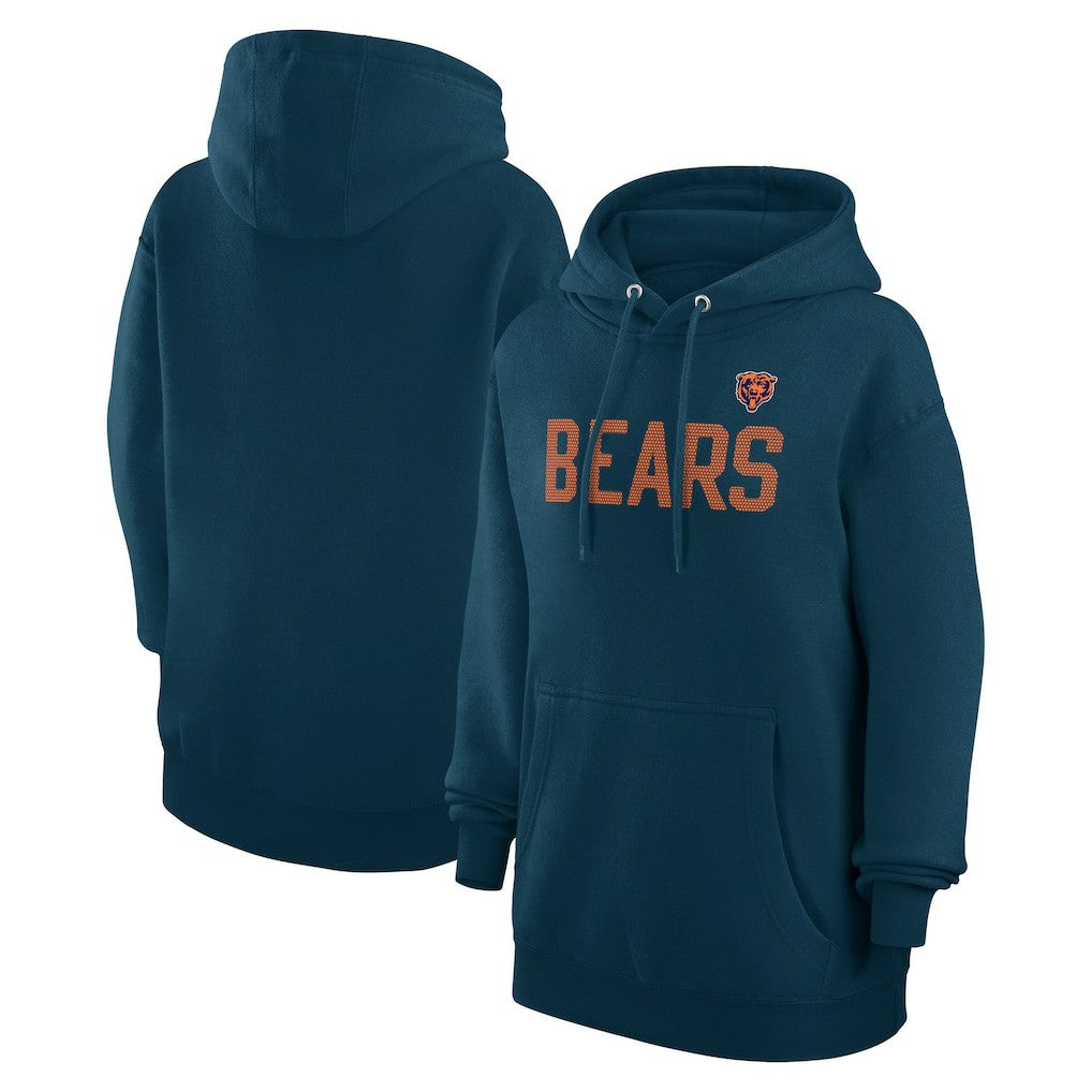 Chicago Bears G-III 4Her by Carl Banks Women's Dot Print Pullover Hoodie - Navy Hoodies